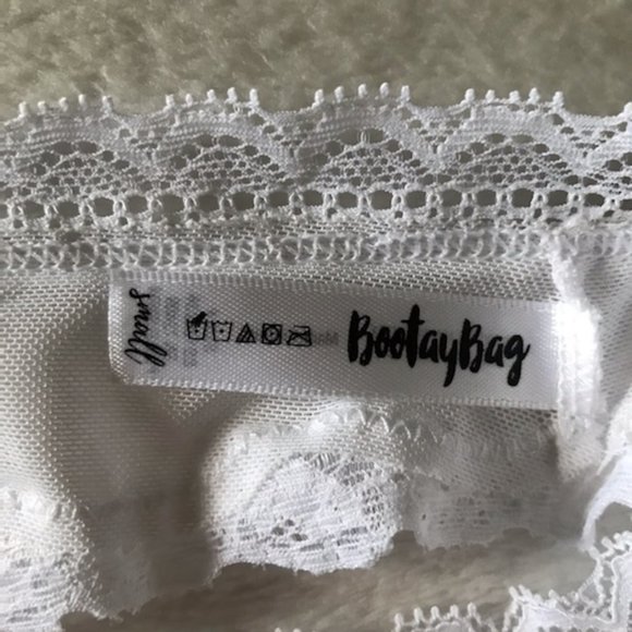 🔸NWT White Floral Lace Thong - Picture 4 of 5